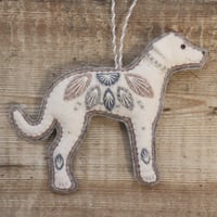 Image 1 of Winter Whippet Decoration