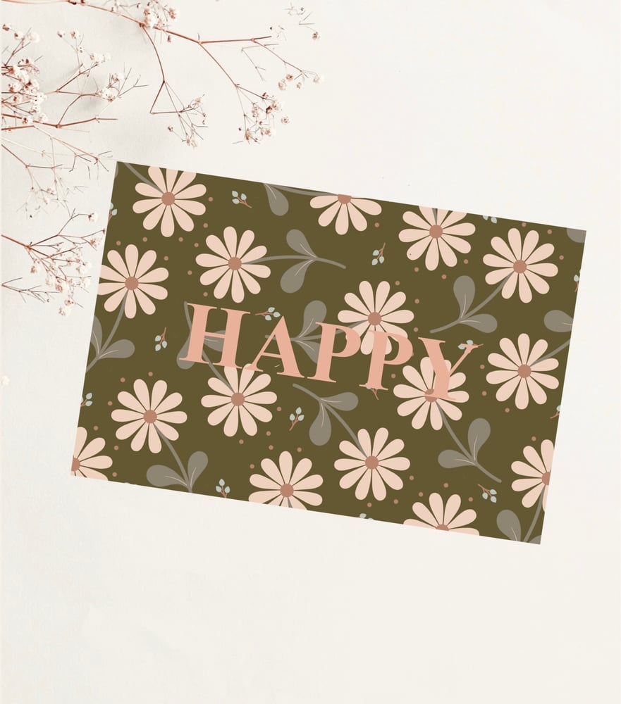 Image of Carte - Happy - Les jolis mots