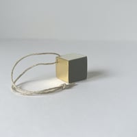 Image 1 of Hanging cube with gold leaf 1.8cm