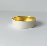 Image 1 of Small dish gilded with gold leaf. 4.5cm