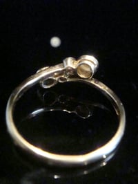 Image 2 of EDWARDIAN 18CT YELLOW GOLD TURQUOISE CULTURED PEARL AND DIAMOND RING