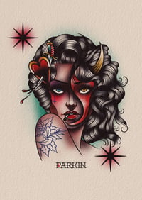Ian Parkin "Devil Woman" fine art print.