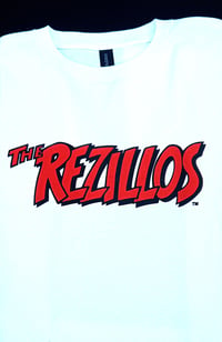 REZILLOS T-Shirt red & black logo on white shirt