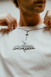 Image 2 of OVERTIME/ @NUNK1ADEUS / WHITE T-SHIRT