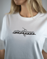 Image 4 of OVERTIME/ @NUNK1ADEUS / WHITE T-SHIRT