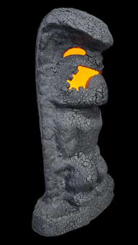 Image 1 of Tiki Classics Large 12" Ceramic Ku Tiki Lamp ALL LAVA