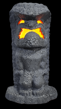 Image 2 of Tiki Classics Large 12" Ceramic Ku Tiki Lamp ALL LAVA