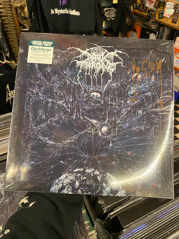 Image of LP Darkthrone It Beckons Us All signed / petrol edition 