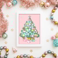 Christmas Dream tree 5x7 mini print 
