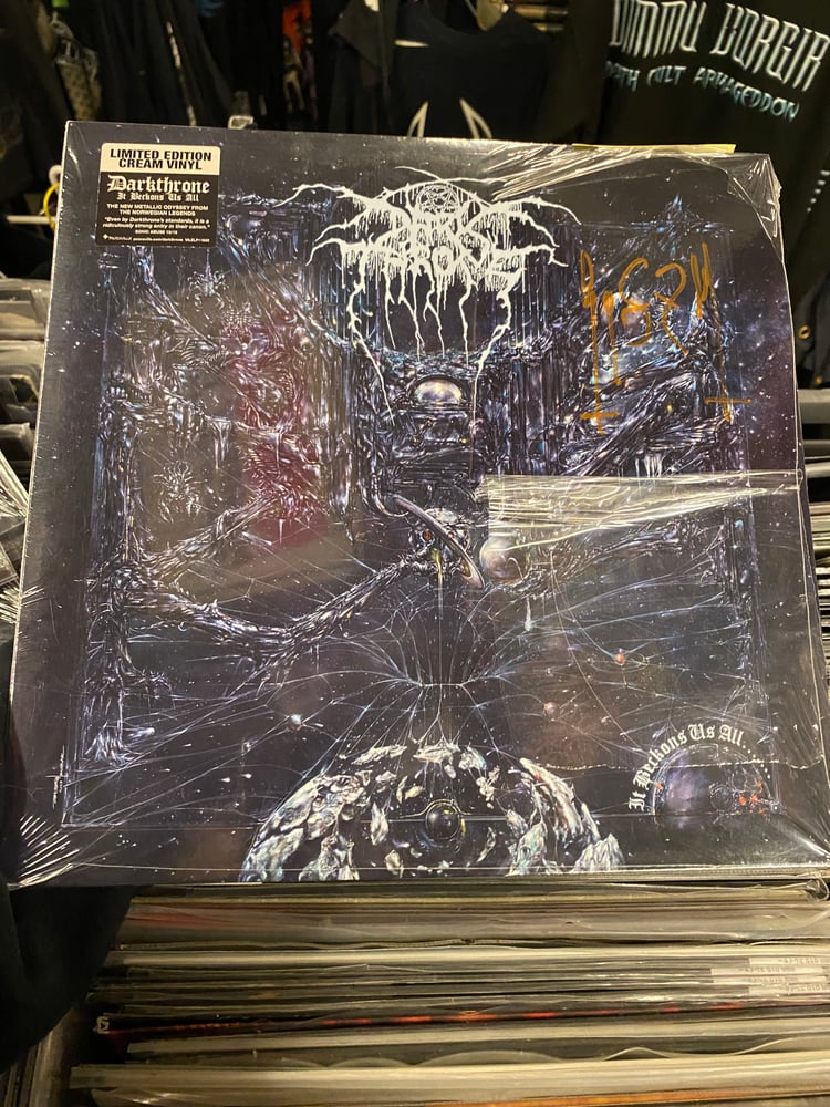 Image of LP Darkthrone It Beckons Us All signed / cream