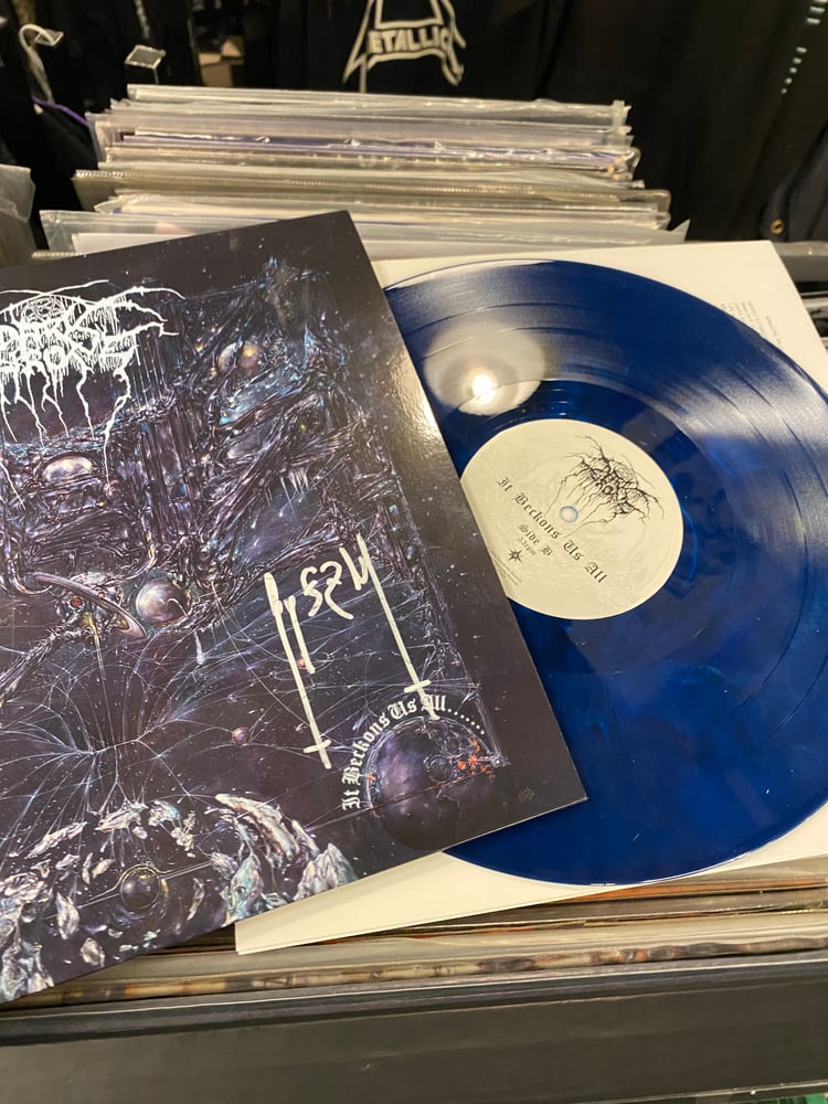 Image of Misprint LP Darkthrone It Beckons Us All signed / blue