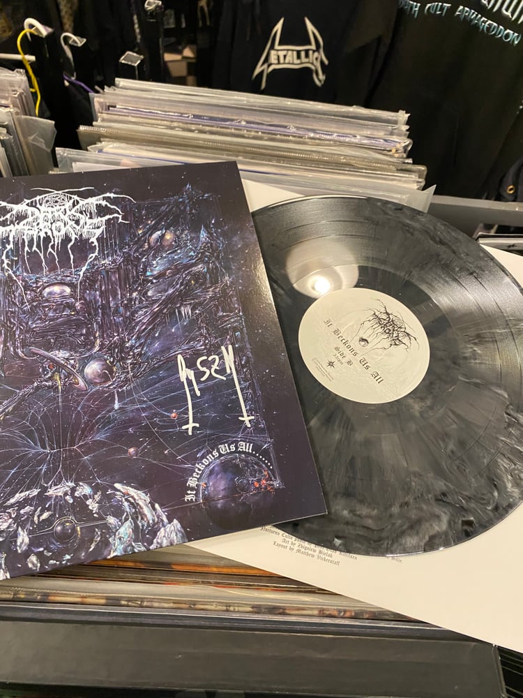 Image of Misprint LP Darkthrone It Beckons Us All signed / black splatter