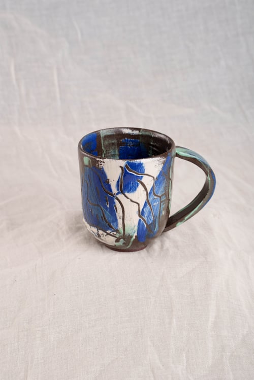 Image of Terracotta and Slip Sgraffitto Mug
