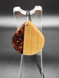 Image 2 of Ambrosia Maple & Copper Acrylic Pendant