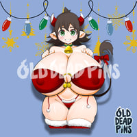 Image 3 of Guinea Christmas Vixen Vinyl Decal