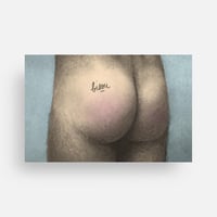 Lot de 5 cartes de vœux Bisou