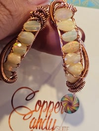 Akaasha hoops in opal 