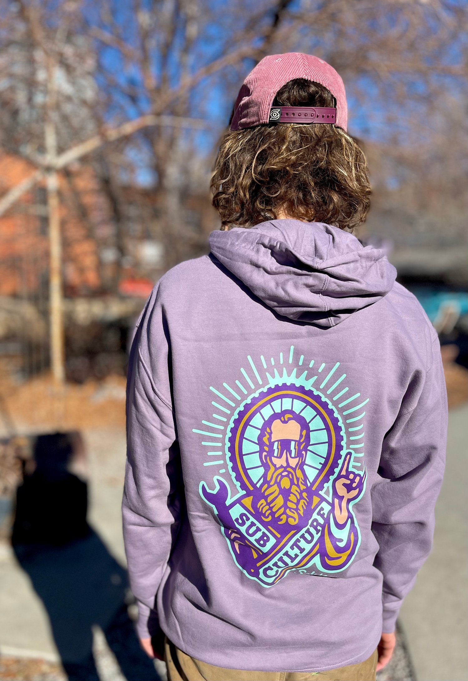 Image of Dirt Jesus Hoodie - Pull Over - Plum