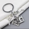 Sewing Machine Keychain Tailor Key Ring