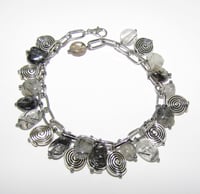 Image 1 of Bracelet rutile quartz stones and beads