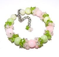 Image 2 of Pink and green bracelet