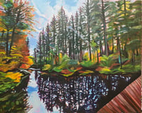 "Edge of a Woodland Pond"-Print 8x10 