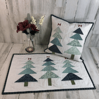 Image 1 of FROSTED PINES Coffee Table Topper 16" x 26" 