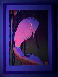 Image 2 of Egret On Snowy Branch - Autumn Version UV