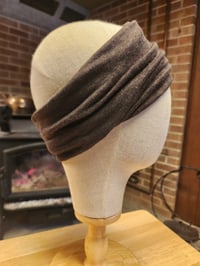 Image 2 of Linen Stretchy Wrap Brown