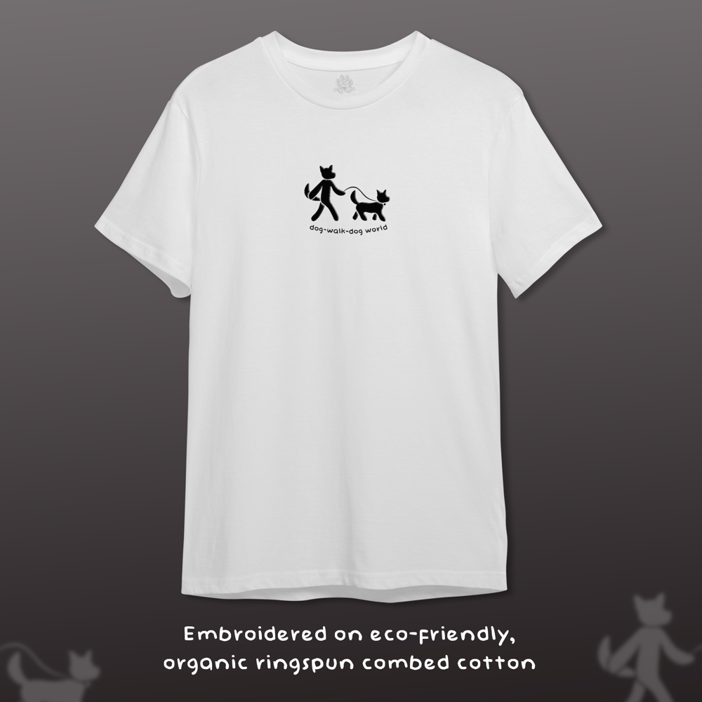 Image of Dog-Walk-Dog World (Embroidered T-Shirt)