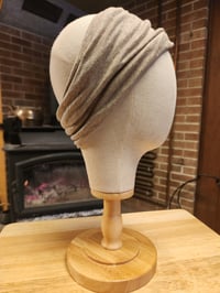 Image 1 of Linen Stretchy Wrap- Sand Beige