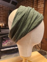 Image 1 of Linen Stretchy Wrap- Forest Green