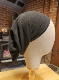 Image 2 of Linen Stretchy Wrap - Black 