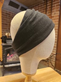 Image 1 of Linen Stretchy Wrap - Black 
