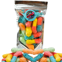 Image 1 of Sour Worms Freeze Dried Candy 2 OZ 