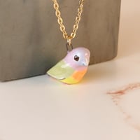 Image 2 of Pink Necked Green Pigeon Necklace