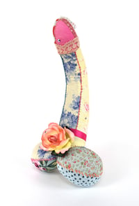 Image 7 of Large Lavender Stuffed Cock, Voodoo Doll, Ornament - No1