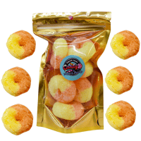 Image 1 of Freeze dried Peach Rings candy Gummy  2 oz