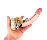 Image 1 of Large Lavender Stuffed Cock, Voodoo Doll, Ornament - No2