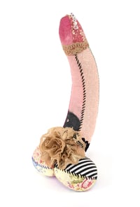 Image 8 of Large Lavender Stuffed Cock, Voodoo Doll, Ornament - No2