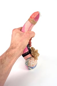 Image 5 of Large Lavender Stuffed Cock, Voodoo Doll, Ornament - No2