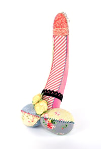 Image 7 of Large Lavender Stuffed Cock, Voodoo Doll, Ornament - No3