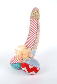 Image 1 of Large Lavender Stuffed Cock, Voodoo Doll, Ornament - No4