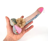 Image 1 of Large Lavender Stuffed Cock, Voodoo Doll, Ornament - No7