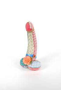 Image 4 of Medium Lavender Stuffed Cock, Voodoo Doll, Ornament - No9