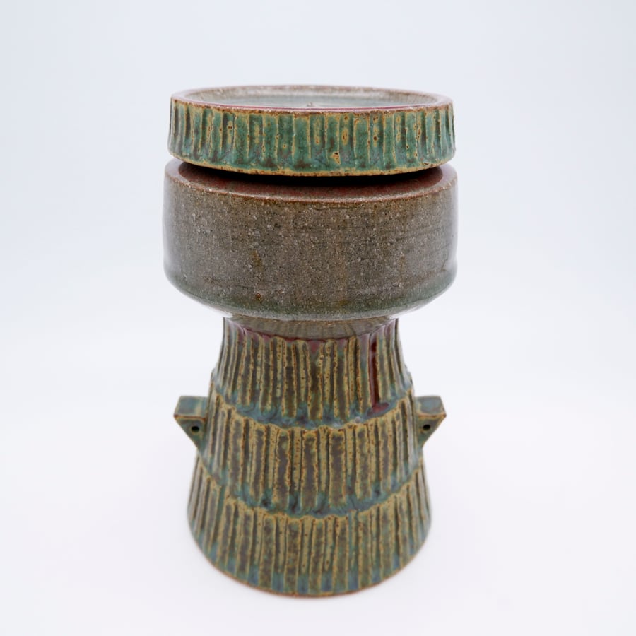 Image of Pedestal Jar (copper)