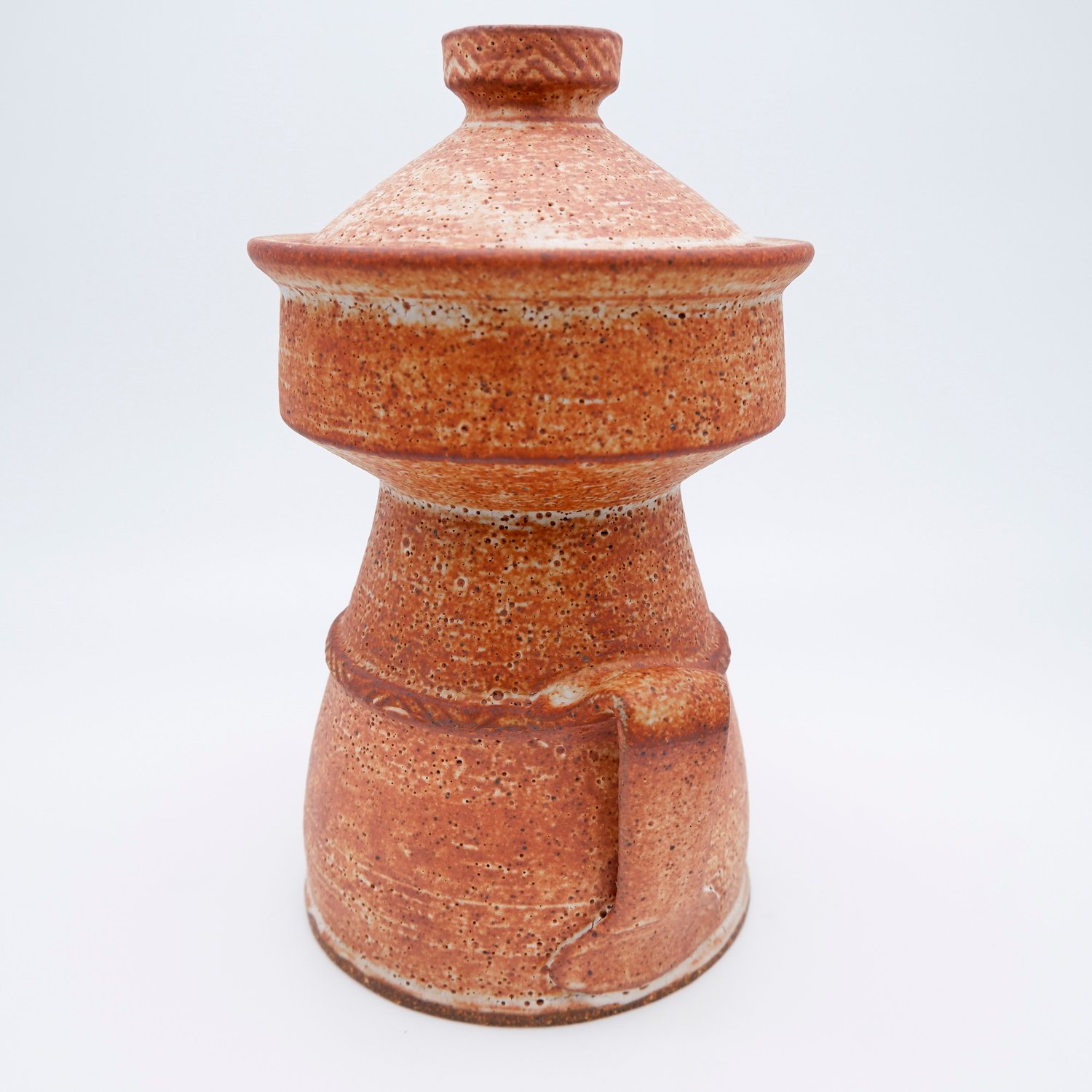 Image of Pedestal Jar (rust)