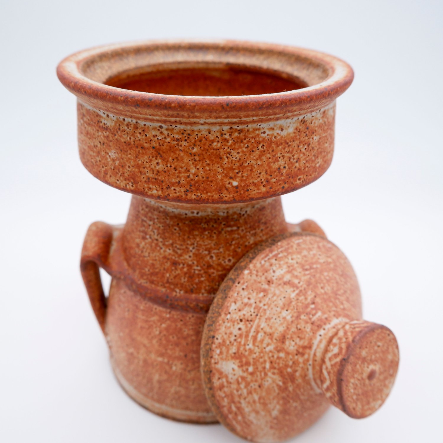 Image of Pedestal Jar (rust)