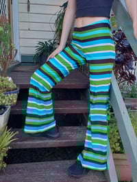 Image 1 of New!!! Blue/green stripe KAT Pants