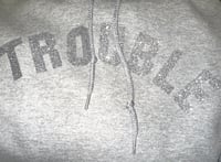 Image 4 of NEW Trouble Hoodie Gray and Silver 🩶🕸️
